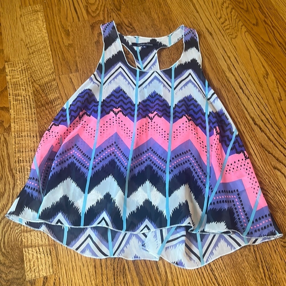 Ocean Drive Woman’s Printed Tank Size M
